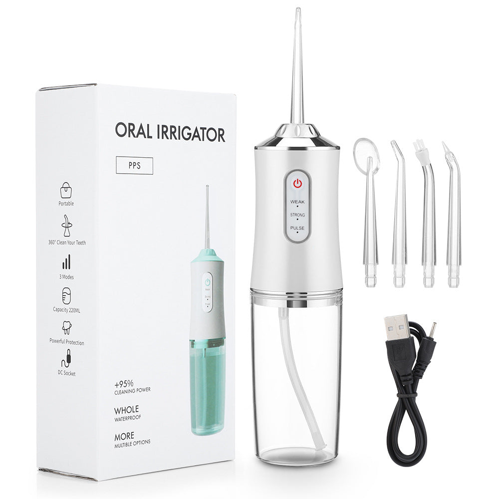 HKM-535955 3-Speed Handheld Electric Flosser for Effective Oral Care