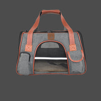 HKM-5359933 Portable Cat and Dog Travel Bag with Safety Features and Storage Options