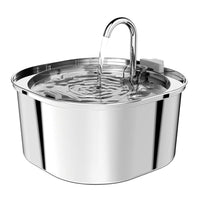 HKM-5360957 Stainless Steel Round Pet Water Dispenser with Multiple Outlet Options for Cats and Dogs