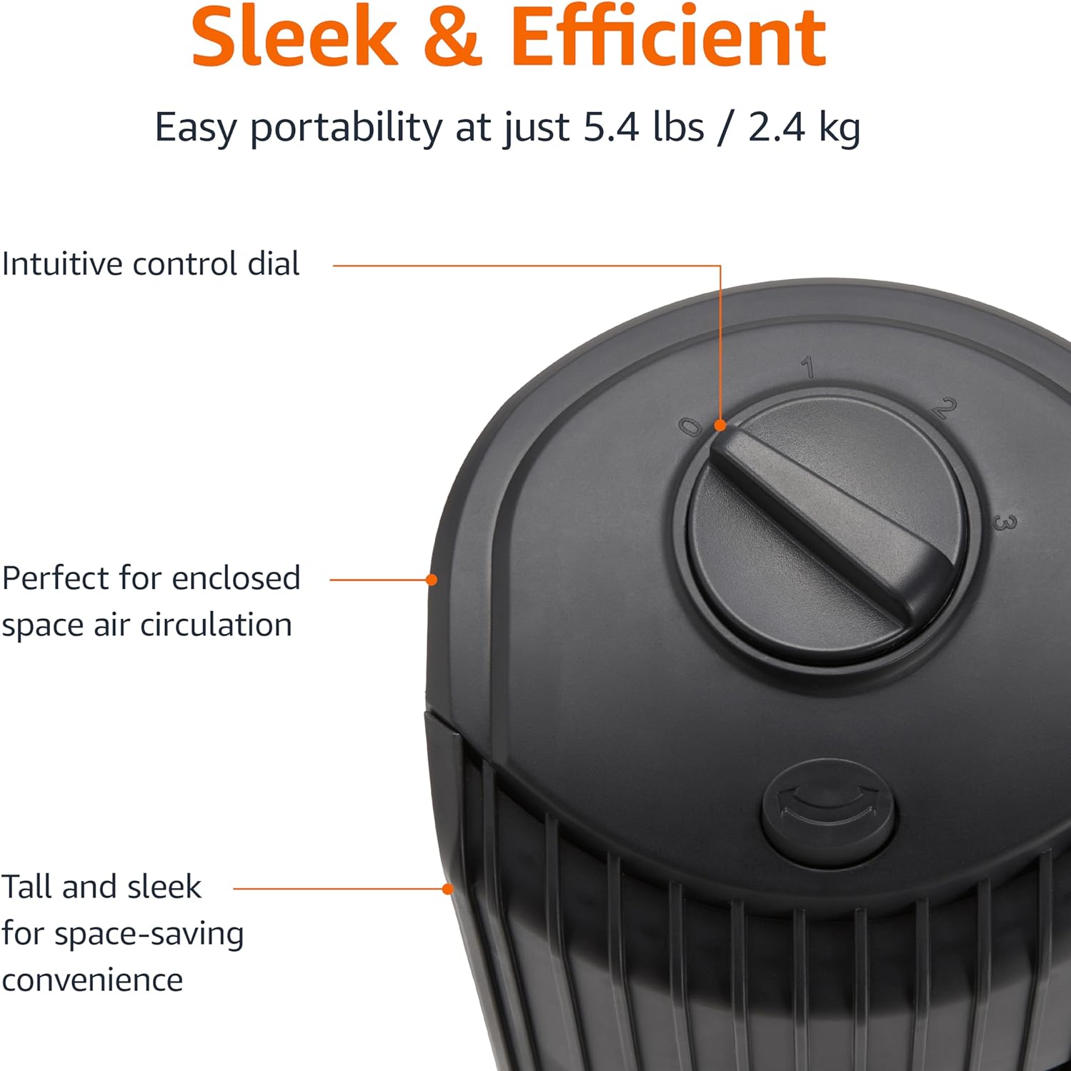 HKM-5360979 28" Oscillating Tower Fan with 3 Speed Settings, Mechanical Control, Air Circulator, Black