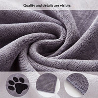 HKM-5363133 Extra Large Microfiber Pet Bath Towel - Quick Drying, Highly Absorbent, Lint-Free, Thickened Design
