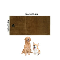 HKM-5363133 Extra Large Microfiber Pet Bath Towel - Quick Drying, Highly Absorbent, Lint-Free, Thickened Design