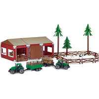 HKM-536403 3-Piece DIY Farm Toy Set with Tractor and Animal Figures for Ages 2-4