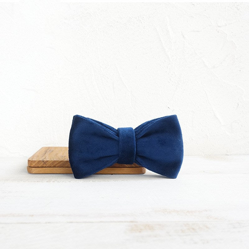 HKM-5365437 Double-Layer Bow Tie Dog Collar Accessories in Various Sizes