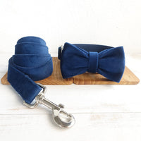 HKM-5365437 Double-Layer Bow Tie Dog Collar Accessories in Various Sizes