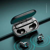 HKM-536595 True Wireless Stereo Earbuds with Noise Cancellation and LED Fast Charging, In-Ear Design, Type-C Connectivity