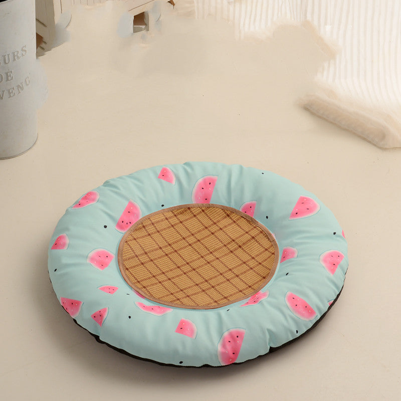 HKM-5367485 Round Waterproof Pet Mats - For Dogs and Cats, Four Seasons Use, Non-Hairy, Available in Various Sizes
