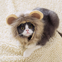 HKM-5368253 Cute Lion Headgear Cat Hat for Adorable Transformations - Non-Woven Material, Sizes S-38cm