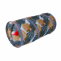 HKM-5368509 Foldable Cat Tunnel with Multiple Passes for Engaging Playtime
