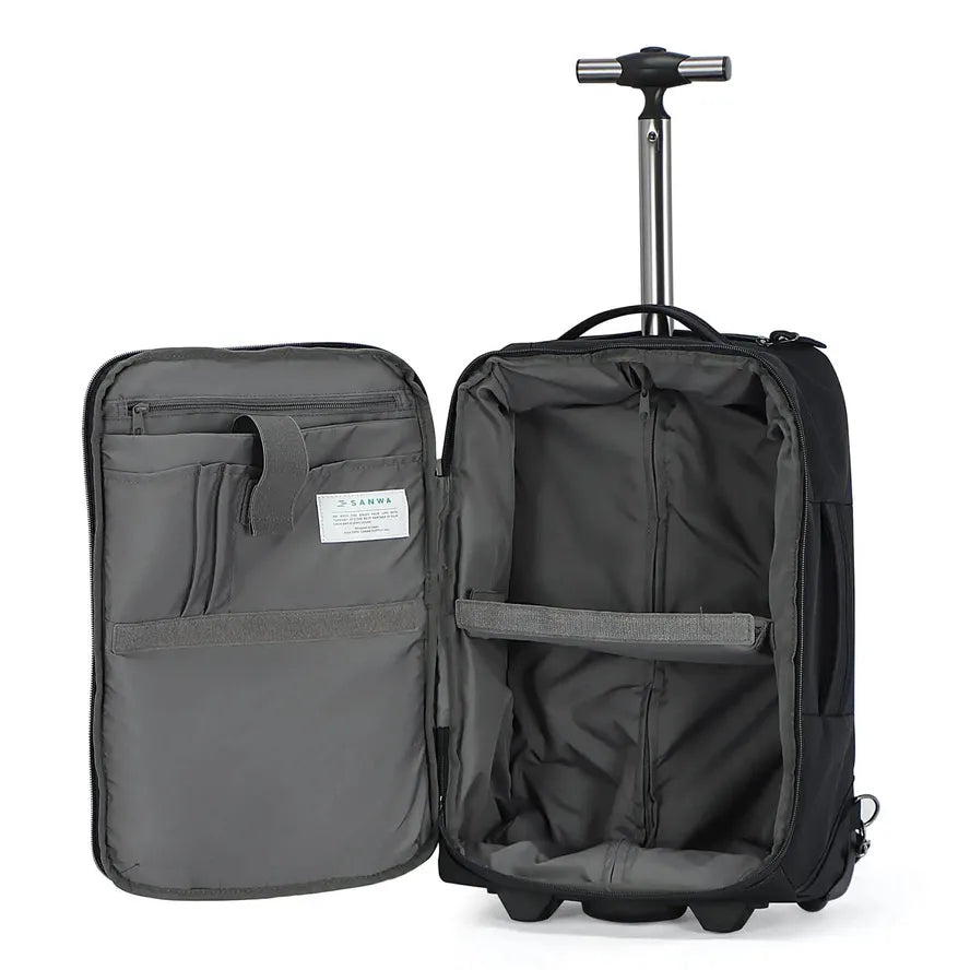 HKM-536915 Extra Large Carry-On Luggage Trolley Backpack with Wheels for Air Travel