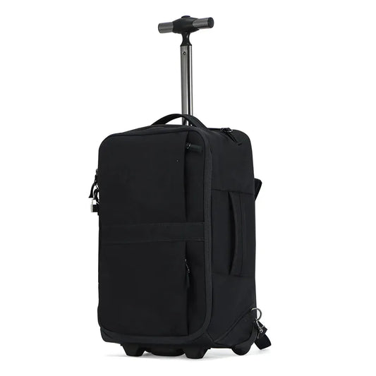 HKM-536915 Extra Large Carry-On Luggage Trolley Backpack with Wheels for Air Travel