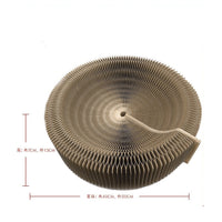 HKM-5369405 Deformed Cat Scratching Board - Corrugated Paper, 50cm Diameter, 13cm Height, 1.2kg