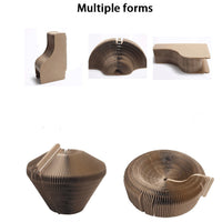 HKM-5369405 Deformed Cat Scratching Board - Corrugated Paper, 50cm Diameter, 13cm Height, 1.2kg