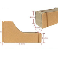 HKM-5369405 Deformed Cat Scratching Board - Corrugated Paper, 50cm Diameter, 13cm Height, 1.2kg