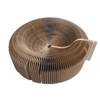 HKM-5369405 Deformed Cat Scratching Board - Corrugated Paper, 50cm Diameter, 13cm Height, 1.2kg