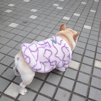 HKM-5369789 Warm and Cozy Thickened Grain Fleece Dog Coat in Purple - Sizes S to XL