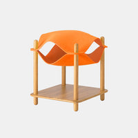 HKM-5370813 Bamboo Plywood Cat Climbing Frame Nest with High-Density Felt - Easy to Clean and 15KG Load Capacity