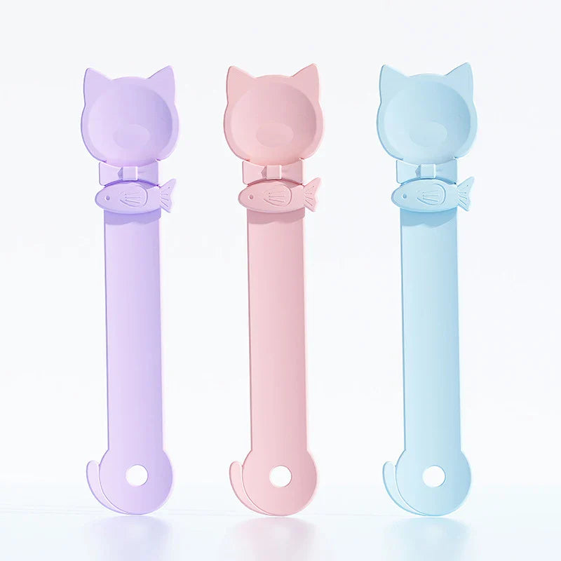 HKM-537107 Cat Treat Dispenser Squeeze Spoon for Liquid Snacks