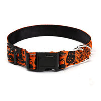 HKM-5371197 Halloween-Themed Pet Collars in Fun Designs - Nylon, Multiple Sizes Available