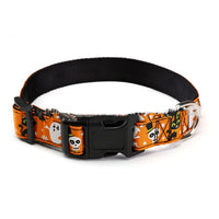HKM-5371197 Halloween-Themed Pet Collars in Fun Designs - Nylon, Multiple Sizes Available
