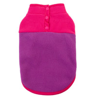 HKM-5371581 Fluffy Stand Collar Jacket in Contrast Colors for All Occasions