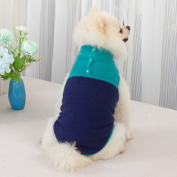 HKM-5371581 Fluffy Stand Collar Jacket in Contrast Colors for All Occasions