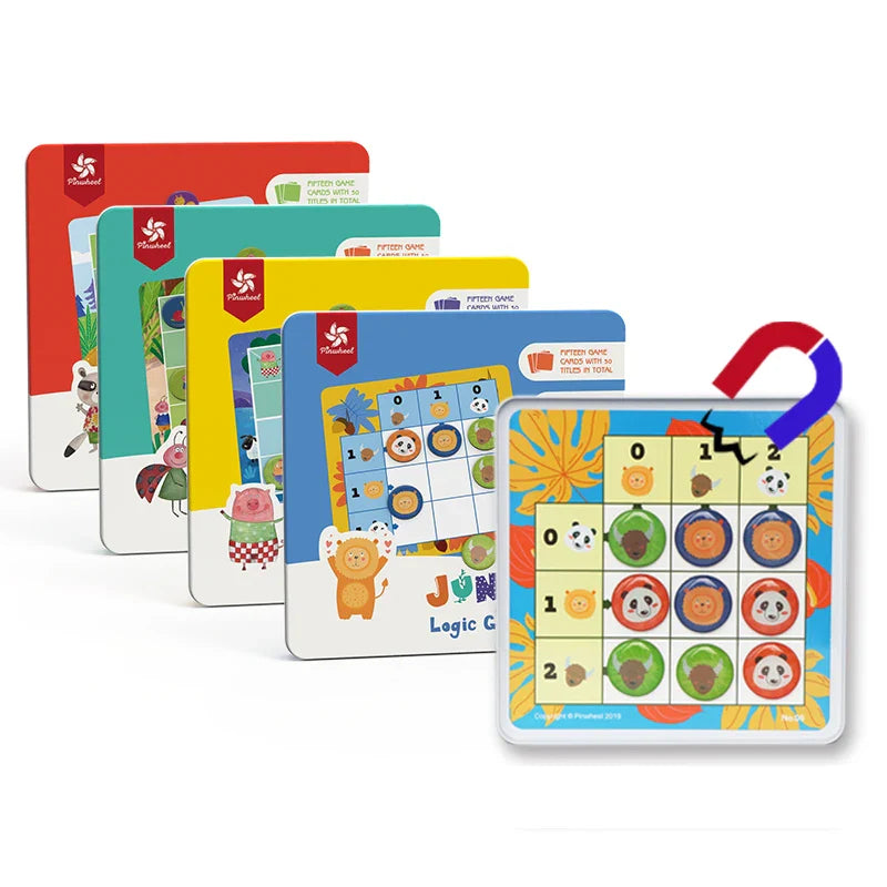 HKM-537171 Classic Educational Logic Sudoku Board Game with Magnetic Pieces for Children Aged 2-4