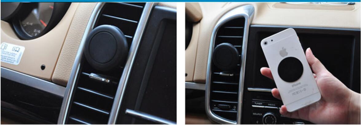 HKM-537299 Magnetic Car Phone Mount - Easy Attachment for Safe Driving