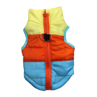 HKM-5373373 Striped Puppy Jacket Vest for Autumn/Winter with Traction Buckle – Medium Warmth and Easy Care