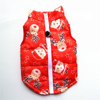 HKM-5373373 Striped Puppy Jacket Vest for Autumn/Winter with Traction Buckle – Medium Warmth and Easy Care