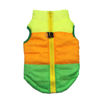 HKM-5373373 Striped Puppy Jacket Vest for Autumn/Winter with Traction Buckle – Medium Warmth and Easy Care