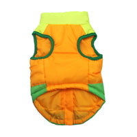 HKM-5373373 Striped Puppy Jacket Vest for Autumn/Winter with Traction Buckle – Medium Warmth and Easy Care