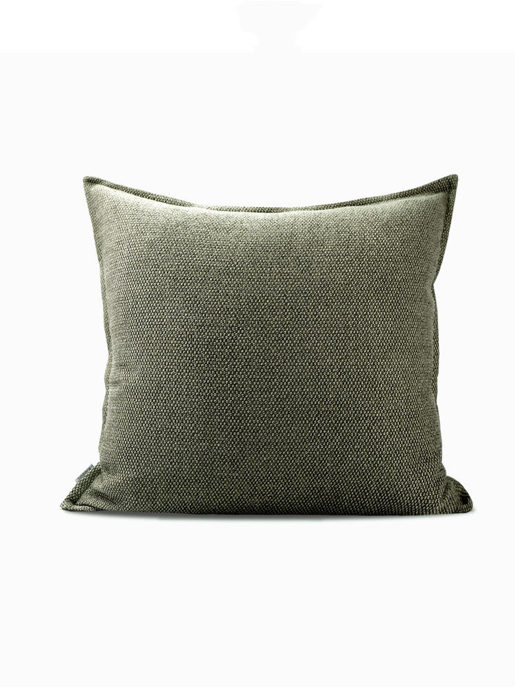 HKM-537427 Gray-Green Cotton and Linen Lumbar Pillow with Simple Nordic Design in Various Sizes