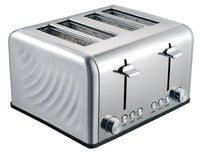 HKM-537491 Stainless Steel 4 Slice Electric Toaster with Automatic Pop-Up Function