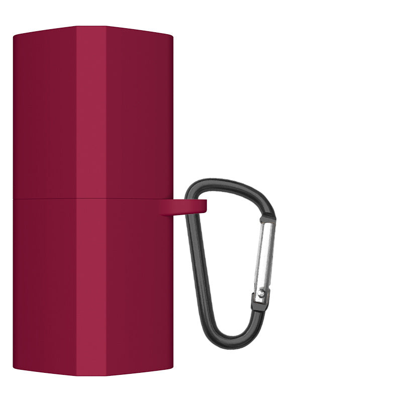 HKM-537491 Stylish Silicone Case for Huawei FreeBuds Lipstick - Red/Wine Red