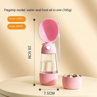HKM-5375037 Portable Dog Water Bottle with Food and Water Container for Outdoor Travel and Feeding