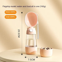 HKM-5375037 Portable Dog Water Bottle with Food and Water Container for Outdoor Travel and Feeding