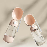 HKM-5375037 Portable Dog Water Bottle with Food and Water Container for Outdoor Travel and Feeding