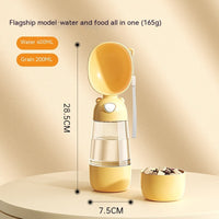 HKM-5375037 Portable Dog Water Bottle with Food and Water Container for Outdoor Travel and Feeding