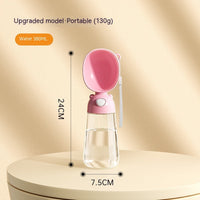 HKM-5375037 Portable Dog Water Bottle with Food and Water Container for Outdoor Travel and Feeding