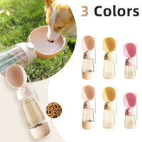 HKM-5375037 Portable Dog Water Bottle with Food and Water Container for Outdoor Travel and Feeding