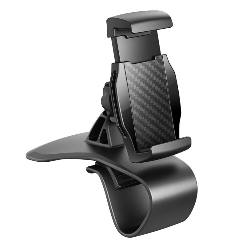 HKM-537811 Adjustable Rearview Mirror Mobile Phone Holder with Anti-Shake Carbon Fiber Bracket for Horizontal and Vertical Screens
