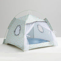 HKM-5379005 Lightweight Summer Cat Tent Bed - Four-Season Design in Durable Cloth, Multiple Colors Available