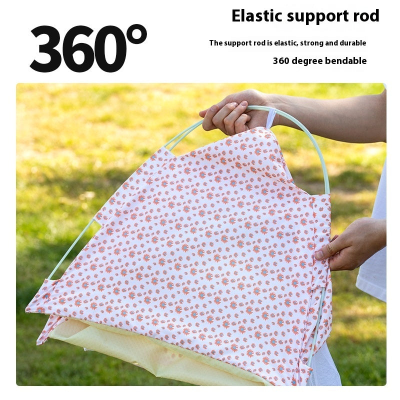 HKM-5379005 Lightweight Summer Cat Tent Bed - Four-Season Design in Durable Cloth, Multiple Colors Available