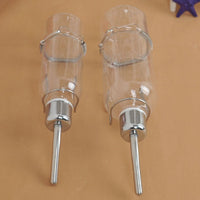 HKM-5380797 Stainless Steel Drinking Fountain for Small Animals - 180ml & 350ml Capacity Water Dispenser