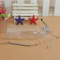 HKM-5380797 Stainless Steel Drinking Fountain for Small Animals - 180ml & 350ml Capacity Water Dispenser