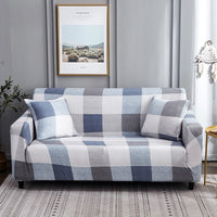 HKM-538131 Checkered Modern Sofa Cover for Three-Seater - Full Furniture Protection in Various Styles