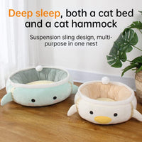 HKM-5382205 Dinosaur Shape Cat Bed and Hammock – Cute & Comfortable Pet Sofa for Small Cats and Dogs