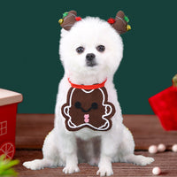 HKM-5382333 Christmas Elk Cotton Bib – Average Size, 65cm Length, Perfect for Holiday Celebrations