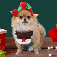 HKM-5382333 Christmas Elk Cotton Bib – Average Size, 65cm Length, Perfect for Holiday Celebrations